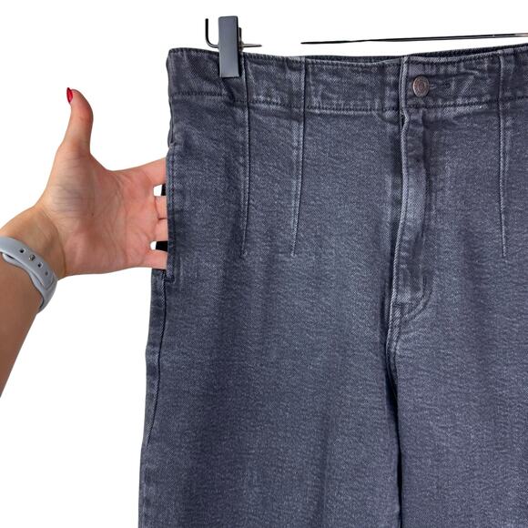 Levi’s Distressed Black High Waisted Taper Straight Leg Cotton Jeans - Picture 4 of 8